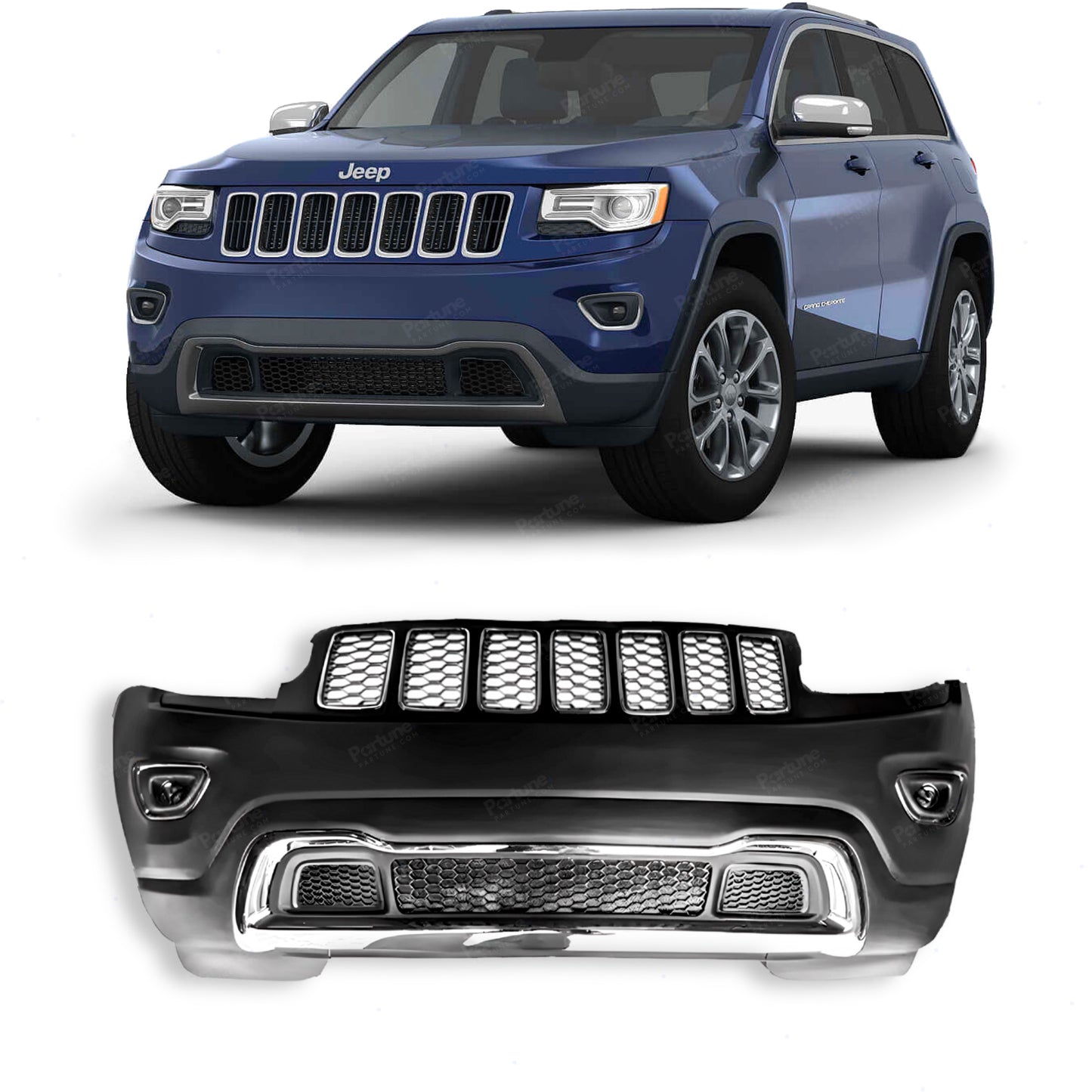 Front Bumper OEM Style | Jeep Grand Cherokee 2014-2016